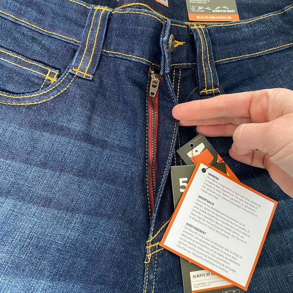 5.11 Tactical Defender-Flex Jeans Men’s 31x34 Blue Straight Fit - Picture 6 of 12